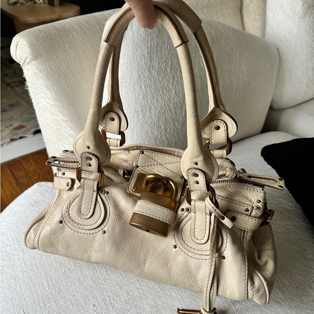 Vintage cream Chloe Paddington Bag
